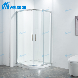 Cabine de douche coulissante Weisdon à prix avantageux avec <span class=keywords><strong>cadre</strong></span> en aluminium et <span class=keywords><strong>verre</strong></span> trempé - Product Image 2