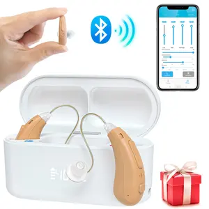 बहरेपन के लिए सर्वश्रेष्ठ विक्रेता सस्ते उत्पाद रिचार्जेबल बीटीई ऐप नियंत्रण डिजिटल श्रवण यंत्र