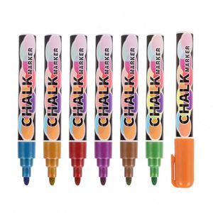 Best Price 8 Colors Oem Dry-erase & Wet-erase Liquid <b>Chalk</b> Marker for Black Board Glass Mirror - Product Image 3