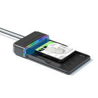 Carcasa Externa para Disco Duro Móvil RGB, Tipo-C, 5Gbps, USB 3.2 Gen1, para Discos Duros SATA de 2.5 y 3.5 Pulgadas, Venta al Por Mayor