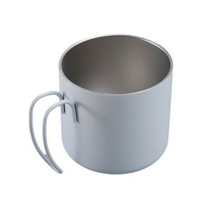 Taza de Café Doble de Acero Inoxidable para Exteriores con Tapa y Asa de Madera - Product Image 4