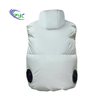 Veste d'été personnalisable avec chargeur sans fil, ventilateur de refroidissement, roulement à billes, construction en plastique, support OEM/ODM, logo personnalisé, pour l'extérieur