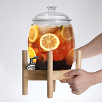 Distributeur de boissons en plastique PET de 3 L, robinet à boire direct, récipient à thé au citron et aux fruits célèbre sur Internet, service libre, seau à cola et à bière