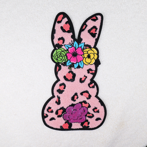 Nuevo diseño TRIÁNGULO Pascua Hierro en parches SOMBRERO Mardi Gras Hierro en parches SOMBRERO Parches de lentejuelas grandes - Product Image 4