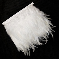 Plumes de poulet teintées multicolores de 4 à 6 pouces (10 à 15 cm), franges de plumes de couleur unie pour la couture, les costumes et la décoration