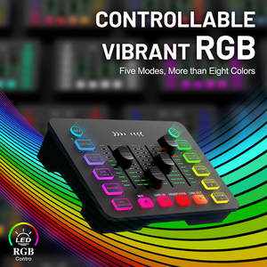 2024 DJ điều khiển/âm thanh giao diện điều khiển Mixer âm thanh card & Máy trộn Studio giá rẻ trộn giao diện điều khiển chuyên nghiệp phát sóng âm thanh mixer - Product Image 5