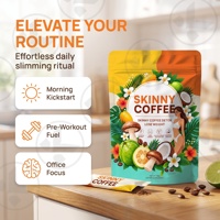 Poudre de café végétalienne amincissante, approvisionnement direct usine, OEM/ODM, détox corporelle pour adultes, aide à perdre du poids, coupe-faim, poudre de Garcinia Cambogia