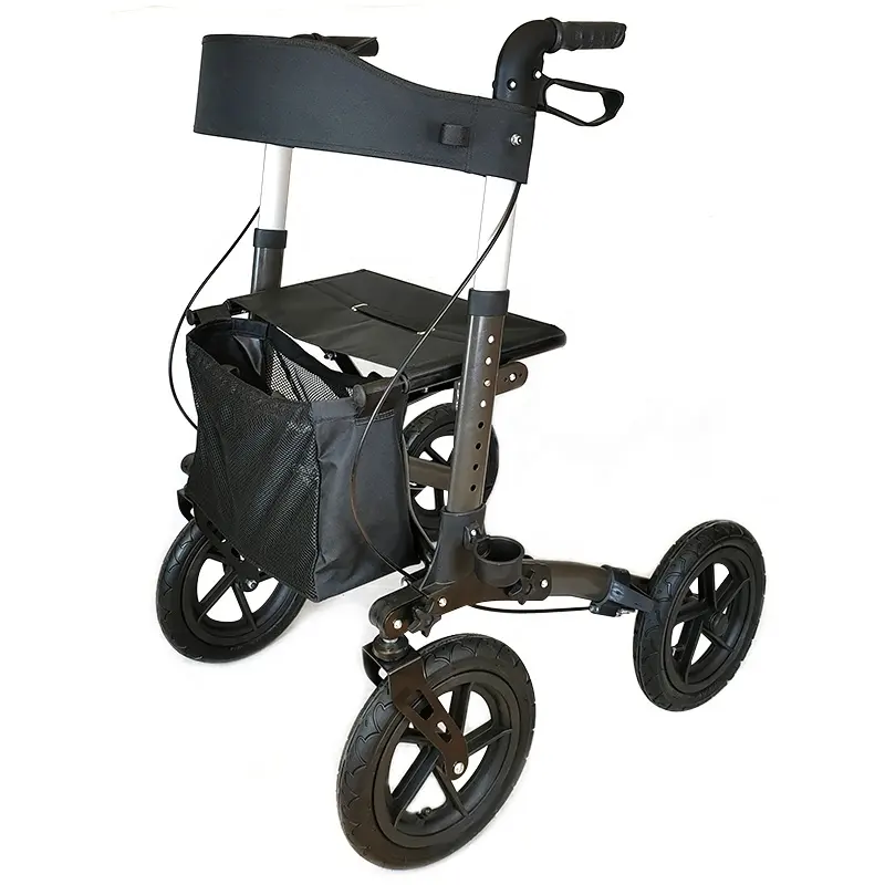 מייצר מכירה לוהטת 4 גלגלים rollator ווקר עם מושב לקשישים