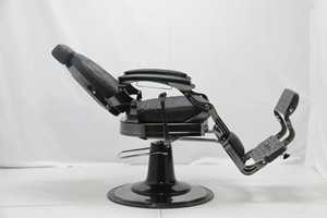 Fauteuil de coiffure moderne en cuir de haute qualité, inclinable et hydraulique, pour hommes, pour salon de beauté et barbier. - Product Image 4
