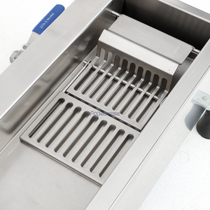 Freidora de rosquillas eléctrica totalmente automática comercial de alta calidad <span class=keywords><strong>nuevo</strong></span> diseño para producción de panadería cocina rosquillas de masa de maíz - Product Image 3