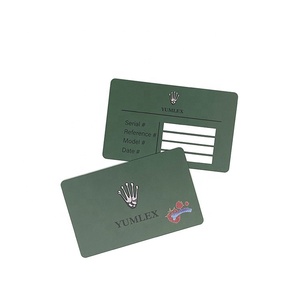 Cartão de Certificado de Autenticidade com Logo em Folha de Ouro/Prata Personalizado, Cartão de Garantia Plástico para Relógios e Joias de Luxo - Product Image 4