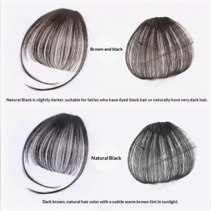 วิกผมสังเคราะห์แบบถักมือทั้งชิ้น พร้อมหน้าม้าแบบ Air Bangs  มองไม่เห็น  ดูเป็นธรรมชาติ น้ำหนักเบา  แบบชิ้นเดียว - Product Image 4