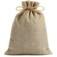 Pochette personnalisée en lin avec cordon de serrage, sac de Jute en toile de Jute avec cordon de serrage