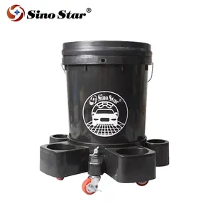 BJJN2 Sino Star 20L Rote Farbe Reinigungs werkzeug Isolation Net Sand Muti-funktionaler Auto wasch behälter