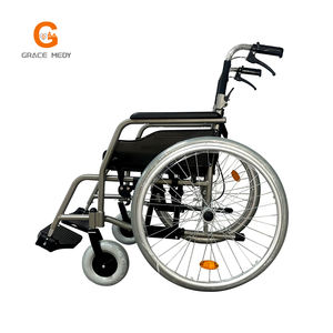 Медицинская легкая складная инвалидная коляска с ручным приводом - Product Image 4