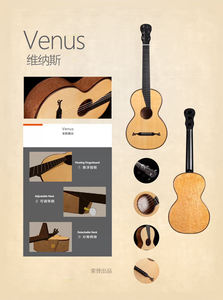 Master Luthiers <span class=keywords><strong>Guitare</strong></span> <span class=keywords><strong>classique</strong></span> fabriquée à la main de 39 pouces Tout solide en épicéa européen Corps en érable ébène brillant - Product Image 6