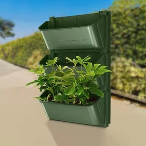Plantes en <span class=keywords><strong>pot</strong></span> Pots en plastique pour plantes en plein air grande tenture murale fleurs de forêt Pots en plastique - Product Image 4