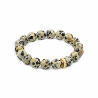 Ensemble de bracelets en pierres naturelles, agate verte, druzy, jaspe, pierre de Dalmatien, bijoux superposés pour femmes, vente en gros