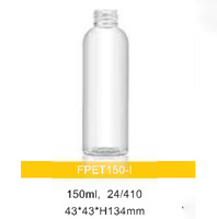 Flacon pulvérisateur cosmétique rechargeable en PET de 150 ml avec bouchon à vis, pour spray capillaire, toner et distributeur de voyage