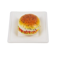 Plats jetables Compartiment à dîner Assiettes carrées biodégradables et compostables en bagasse de canne à sucre