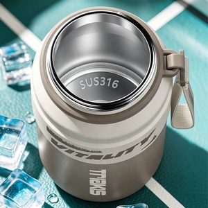 Nouvelle gourde isotherme portable en acier inoxydable, style sport-casual, anti-fuite, avec paille, pour le camping, maintient au chaud 6-12 heures - Product Image 6