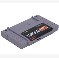 Vente en gros de nouvelles cartouches de jeu SUPER GAMES SNES rétro, cartouche de jeu SUPER EVERDRIVE, matériau ABS plastique, parfaitement compatible