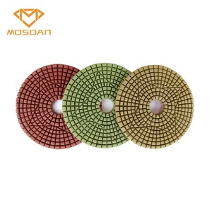 Bantalan Pemoles Fleksibel Ikatan Resin Kait dan <span class=keywords><strong>Loop</strong></span> Marmer Granit Basah <span class=keywords><strong>3</strong></span> Langkah 4 Inci untuk Gerinda Sudut - Product Image 4