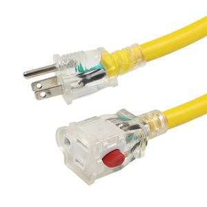 Cable de extensión de alimentación CA de 15 A y 125 V NEMA 5-15P 5-15R con interruptor de encendido/apagado en línea, cable eléctrico estadounidense de 3 clavijas - Product Image 6