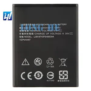 ZTE Blade Q Pro GF3 T320A5Sバッテリー用のオリジナルの携帯電話交換3.8V1850 mAh Li3818T43P3h665344