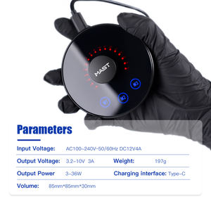 Kits de Fuente de Alimentación para Tatuajes <span class=keywords><strong>Dragonhawk</strong></span> P013 Profesional de Alta Tecnología con Tres Modos y Pantalla de Voltaje de 7 Colores para Talleres de Tatuaje - Product Image 6