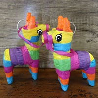 Carnaval mexicain Mini âne Pinata décorations de fête bonbons frapper accessoires pour anniversaire nouvel an et pâques papier matériel
