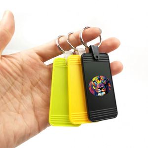 On Sale Bulk Cheap Fashion Customized Logo <b>Square</b> Plastic Keychain Connector Uv Printing Keychain <b>Key</b> Tag for Gift - Product Image 5