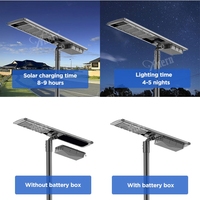 Anern Lampe Solaire de Jardin Étanche 1000W, Projecteur LED Solaire d'Extérieur