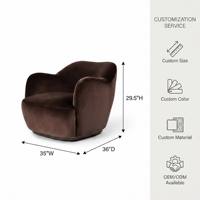 Fauteuil de luxe italien de designer, fauteuil de relaxation individuel en tissu durable, de haute qualité, fabriqué à la main, avec dossier incurvé, pour salon