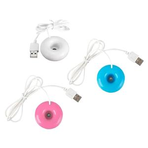 For Home Office Desktop Donut Steam Diffuser Mini Sprayer Mini Donut Negative Ion <b>Humidifier</b> USB Round Household Air Purifier - Product Image 1