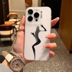 เคสฝาครอบโทรศัพท์มือถือ TPU ลายเงาพิมพ์ด้วยไฟฟ้าสไตล์ S สำหรับ iPhone x XR XS 11 12 13 14 15 16 17 PRO <span class=keywords><strong>MAX</strong></span> - Product Image 5