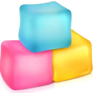 Promotional Slow Rebound Squeeze Sensory Toys Glowing Relief Squishy <b>Fidget</b> Toys Decompressed Funny Glitter Ice Cubes for Kids - Product Image 1