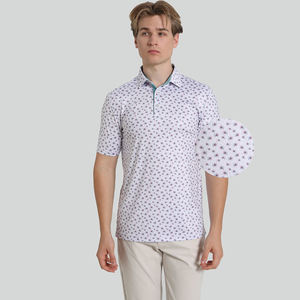Polo de <span class=keywords><strong>golf</strong></span> en tissu jersey respirant à sublimation, extensible dans les <span class=keywords><strong>4</strong></span> sens, en polyester, pour vêtements de sport - Product Image 1