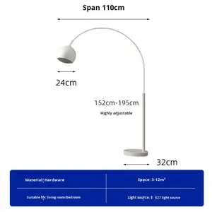 Lampe de sol de jardin en fer de designer danois Frandsen, lumière italienne de luxe, lampe de salon artistique debout - Product Image 6