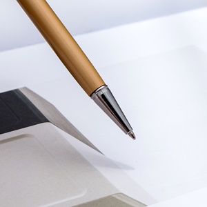 Stylo bille métallique coréen coloré avec strass et cristaux, modèle pour étudiants, couple, fournitures scolaires avec logo - Product Image 3