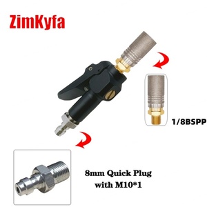 Zimakyfa 300Bar Stainless Steel Quick Inflation Fittings Connector Chuck Filling <b>Adapter</b> 8Mm Male 1/8BSPP Female Header <b>Plug</b> - Product Image 1
