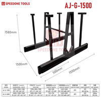 Étagères de stockage en acier Speedone AJ-G pour entrepôt, présentoirs pour pierre, marbre, verre, granit, avec poteaux de sécurité et protection anticorrosion peinte