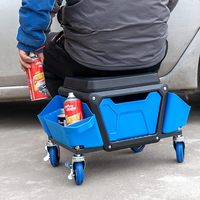 Bangku mekanik tugas berat dengan bangku garasi kemampuan beban 330lbs dengan roda