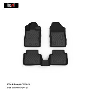พรมปูพื้นรถยนต์ <span class=keywords><strong>GA</strong></span> All Weather Waterproof TPE สำหรับ Subaru Crosstrek 2024 ชุดเต็ม พร้อมอุปกรณ์เสริมในรถยนต์ - Product Image 1