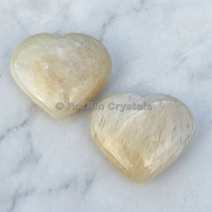 Buy Online Yellow Aventurine Puffy Heart : Yellow Aventurine Puffy Heart For Sale - Product Image 2