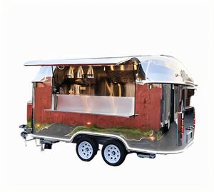 Remorque alimentaire remorquable style Detroit pour hot-dogs, avec viande de bœuf en boîte naturelle, cœur de bœuf, chili et bonbons, pour les travailleurs de l'automobile, en acier inoxydable - Product Image 2