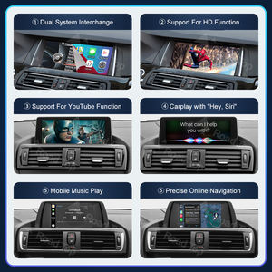 Yol üst kablosuz Carplay güçlendirme kiti dekoder BMW 1 2 3 4 5 serisi X1 X3 X4 Mini F54 NBT EVO sistemi ile F55 F56 2013-2020 - Product Image 4