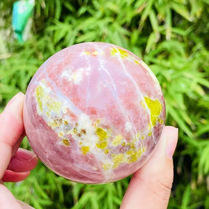 Vente en gros de sphères de cristal polies de haute qualité, boule de tourmaline lotus, jaspe, ornement Feng Shui, pierres de guérison, décoration d'intérieur, cadeau - Product Image 2