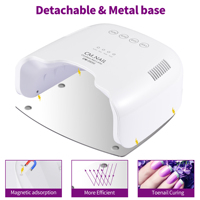 CM.NAIL CM-P30 Lampe UV LED portable pour le durcissement des ongles, pour usage en salon, 80W, matériau ABS/PVC, écran LCD, longueurs d'onde 365/405nm