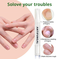 25% stylo à ongles antifongique acide undécylénique adapté à la réparation rapide des champignons des ongles endommagés cassés et décolorés